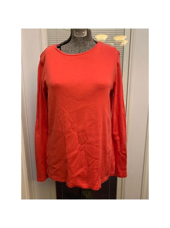 Talbots Tops - Women's Talbots Long Sleeve Tee M Coral